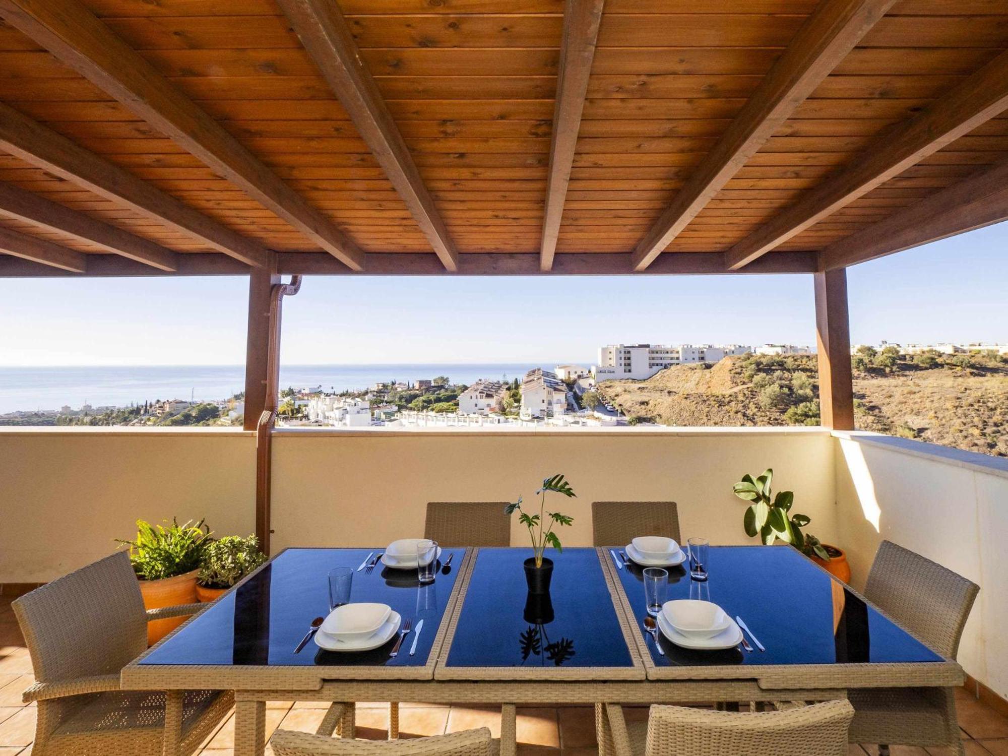 Appartamento Atico Con Vistas Al Mar Piscina Y Parking Málaga Esterno foto
